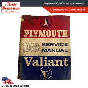 1963 Plymouth Valiant Passeggero Auto Parti & Riparazione Servizio Manuale - Foto 1 di 7