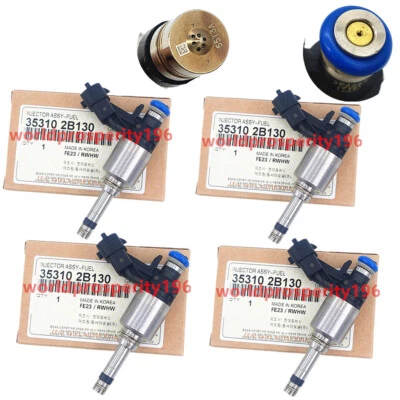 4 piezas inyectores de combustible para Hyundai Veloster KIA RIO SOUL 1,6 L 2012-2017 35310-2B130 Foto 1 de 4