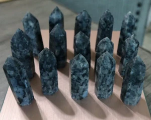 LARVIKITE POINT KONVOLUT (15) PUNKTE INKLUSIVE 616 GRAMM / SCHÖNER BLITZ! - Bild 1 von 8