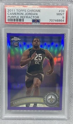2011 Topps Chrome Cameron Jordan Purple Refractor RC #39 /499 PSA 9 🔥🔥🔥 - Image 1 of 2