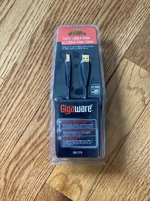 GigaWare 16-FT USB-A Male to USB-B Male Cable - Image 1 of 2