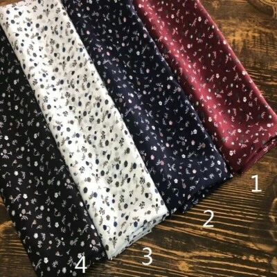 2 Meters Chiffon Fabric Print Floral Thin Soft Sewing Material DIY Apparel Craft - image 1 of 4