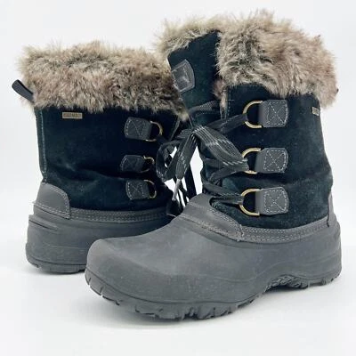 Botas de nieve de invierno Khombu para mujer The Slope negras gamuza piel sintética talla 10 Foto 1 de 4