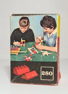 Sistema LEGO 280 ladrillos techo inclinado completo sin instrucciones vintage - 1959 - Imagen 1 de 4