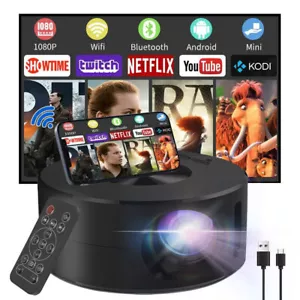 Projector Full HD LED Mini Video Home Theater Cinema For Android iPhone Portable - Picture 1 of 13