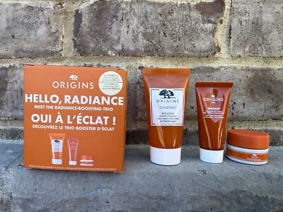 Origins HELLO RADIANCE Boosting Trio Set Crema Exfoliante para Ojos Ginzing Foto 1 de 3