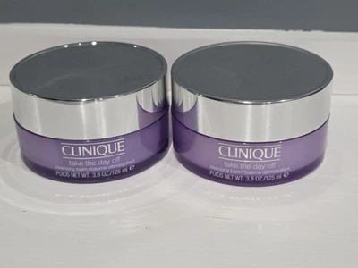 Bálsamo de Limpeza Clinique Take The Day Off 3,8 oz Tamanho Completo Pacote com 2 – Novo Selado - Imagem 1 de 2