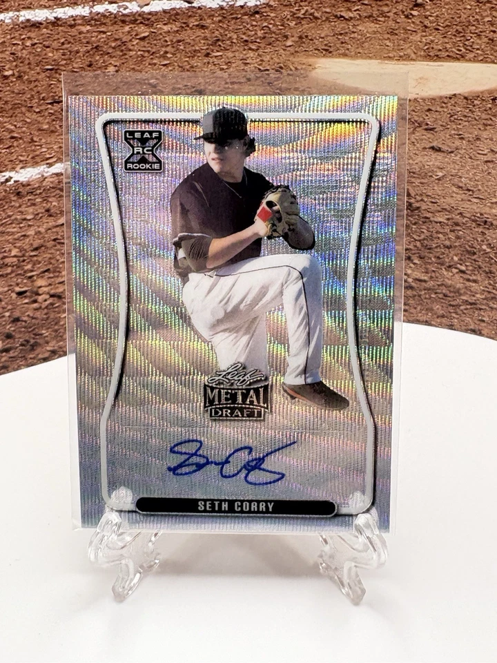 2020 Leaf Metal Draft - Seth Corry #BA-SC1 Silver Wave (AU, RC) - Image 1 of 1