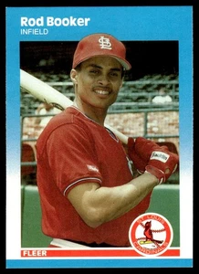 1987 Fleer Update Rod Booker St. Louis Cardinals #U-7 - Picture 1 of 2