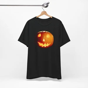 T-shirt zucca Halloween, Jack O'Lantern crediti Michael Myers Boogyman Horror - Foto 1 di 11