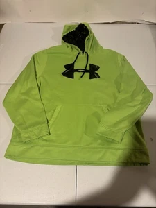 Under Armour Storm Men’s Size XXL Neon Green Pullover Athletic Hoodie - Picture 1 of 8