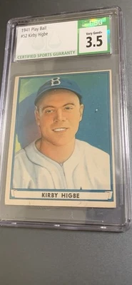 1941 Play Ball Kirby Higbe #52 CSG 3.5 - Image 1 of 4