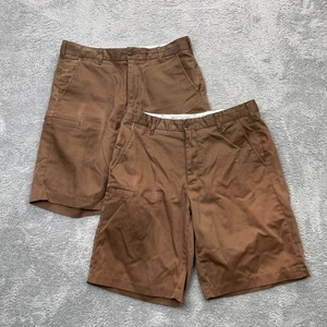 UPS Shorts Lot Of 2 Mens 34 Brown Driver Uniform Empoyee Wear Guard Workwear - Picture 1 of 10