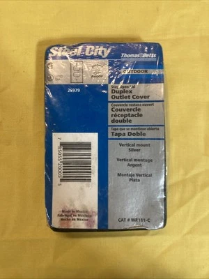 NUEVA CUBIERTA DE SALIDA DÚPLEX A PRUEBA DE HUMEDAD STEEL CITY EXTERIOR WR181-C Foto 1 de 4