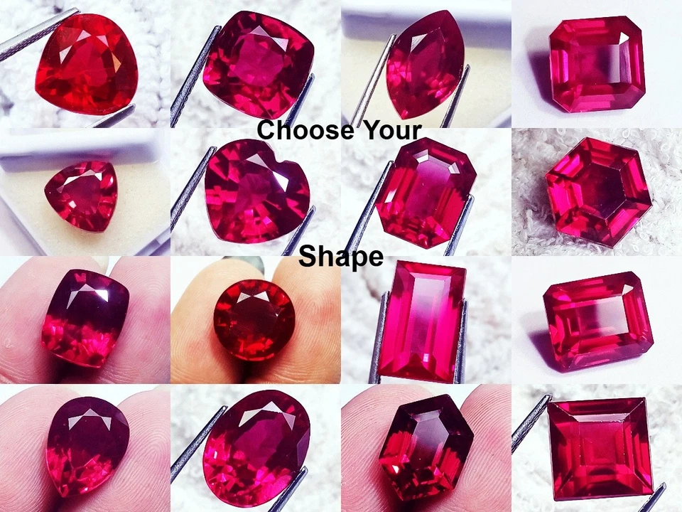 Loose Gemstones Natural Ruby All Shapes 8 To 10 Carat Certified - Image 1 of 1