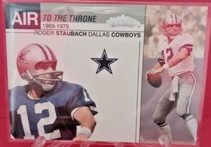 2002 Fleer Showcase Air To The Throne Roger Staubach #20 HOF Cowboys! $3.49 BIN! - Picture 1 of 2