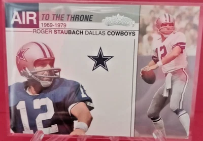 2002 Fleer Showcase Air To The Throne Roger Staubach #20 HOF Cowboys! $3.49 BIN! - Image 1 of 2