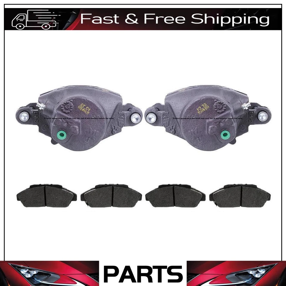 Передние левые + правые тормозные суппорты и металлические колодки для Chevrolet Blazer 1987-1991 годов выпуска - Изображение 1 из 4