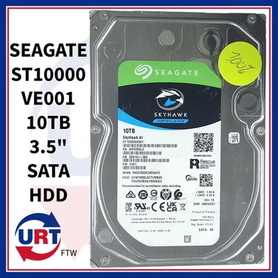 SEAGATE ST10000VE001 10TB 3.5" SATA HDD #143372# - Image 1 of 4