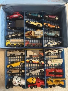 Matchbox Superfast 24 Car Collectors Case Vintage Lesney Redlines Hot Wheels 70s - Picture 1 of 15