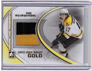 RYAN KUJAWINSKI 11/12 ITG Prospects Update Set GOLD /10 Jersey Rookie #M-51 SP