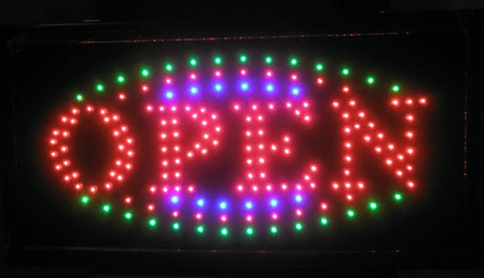 Animated LED Neon Light Open Sign Deluxe Design 8161