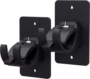 2 Pieces Self Adhesive Curtain Rod Bracket, Universal Plastic Curtain Rod Holder - Picture 1 of 2