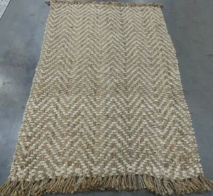 BLEACH / NATURAL 4' X 6' Flaw in Rug Reduced Price 1172610444 NF458A-4 - Picture 1 of 4