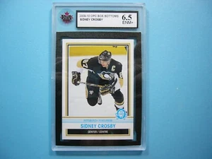 2009/10 O-PEE-CHEE NHL HOCKEY BOX BOTTOM CARD SIDNEY CROSBY KSA 6.5 EX/NM+ OPC - Picture 1 of 2