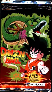 Dragon Ball 6 Karten pro Pack 2001 Funimation Artbox Vogel Factory Sealed Pack - Bild 1 von 3