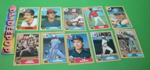 MLB Vintage Topps TCG Lot Of 10 1987 Of Baseball Sport Trading Cards - Bild 1 von 8