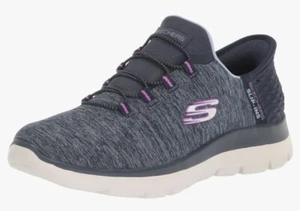 Skechers Womens Summits Navy Purple Size 7.5 US B (M) - Picture 1 of 7