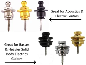 Guitar Strap Locks Choice of Style and Color - Picture 1 of 28