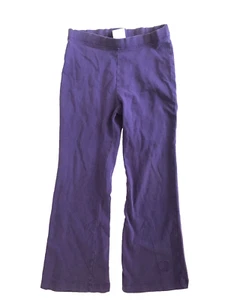 Green Dog Sweat Pant Leggings Girls 6 Purple Cotton Stretch - Picture 1 of 6