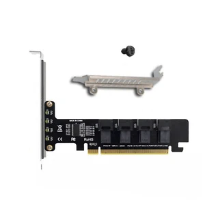 1PC 4-Port U.2 NVMe Adapter Card High PCI-E to SFF-8643 Speed Transformation - Afbeelding 1 van 13
