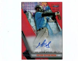 Victor Victor Mesa Marlins 2019 Bowman's Best Red Auto Card 5/10 - Picture 1 of 2