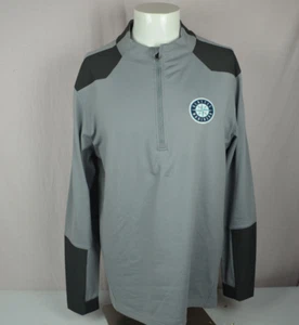 Mens Seattle Mariners quarter zip pullover jacket Sz M  New with tags  NWT oslo - Picture 1 of 4