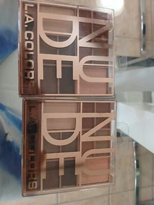L.A. Colors Block 10 Color Eyeshadow Palette - NUDE, CES135 Lot Of 2 - Picture 1 of 1