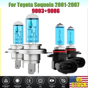 Faro halógeno alto/bajo para Toyota Sequoia 2001-2007 + 9006 faros antiniebla - Imagen 1 de 9