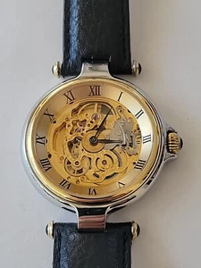 Stunning Steinhausen Mens SS Automatic Swiss Movement 25 jewels Skeleton Watch - Picture 1 of 7