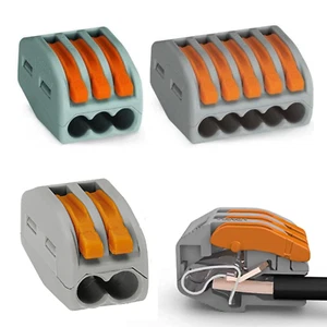 WAGO 222 Series Reusable Electrical Wire Cable Connectors Compact UK - Picture 1 of 19