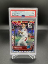 2022 Donruss Optic #277 Brock Purdy Stars Rookie Card PSA 9 MINT