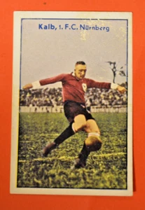 Greiling calcio sportivo - Hans Kalb 1.FC Norimberga #14 incollato raro - Foto 1 di 2