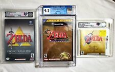 Zelda Graded Lot: Wind Waker, Collector's Ed, Ocarina of Time Gamecube CGC VGA 