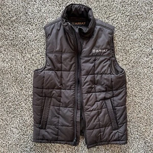 Ariat Men's Brown Crius Insulated Vest w/ Concealed Carry Pocket Size Small - Picture 1 of 7
