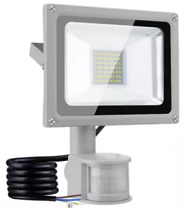 LED Fluter Strahler mit Bewegungsmelder Außenleuchte Scheinwerfer Garten Lampe - Bild 1 von 51