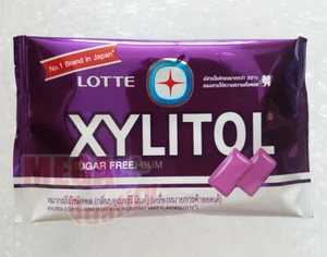 LOTTE XYLITOL SUGAR FREE GUM BLUEBERRY MINT FLAVORED - Picture 1 of 3