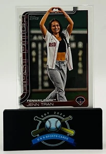 2025 Topps Series 2 First Pitch Jenn Tran Fenway Park Boston Red Sox - Picture 1 of 2