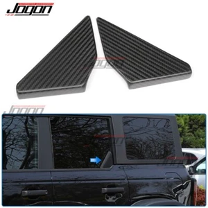 Rear Window Corner Triangle Cover For Ford Bronco Raptor 2021-2025 Matte Carbon - Picture 1 of 11
