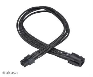 Akasa AK-CBPW07-40BK Flexa V6 40cm VGA Power Extension 6-pin Female - 6-pin Male - Picture 1 of 1